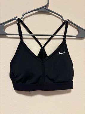 Nike Black Cross-Back Light Support Sports Bra